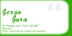 gergo gura business card